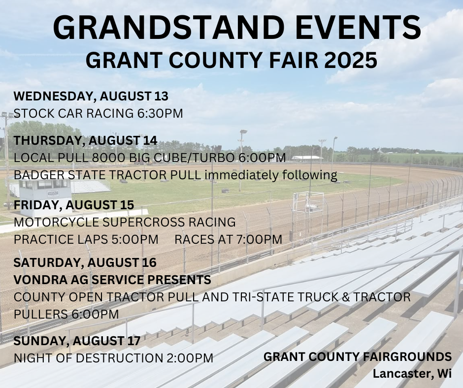 Copy of GRANDSTAND EVENTS 2025